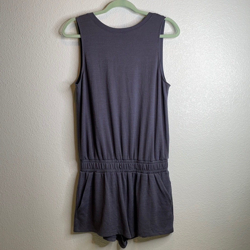 Wilfred Free Izabel high neckline pocketed sleeveless tank top romper